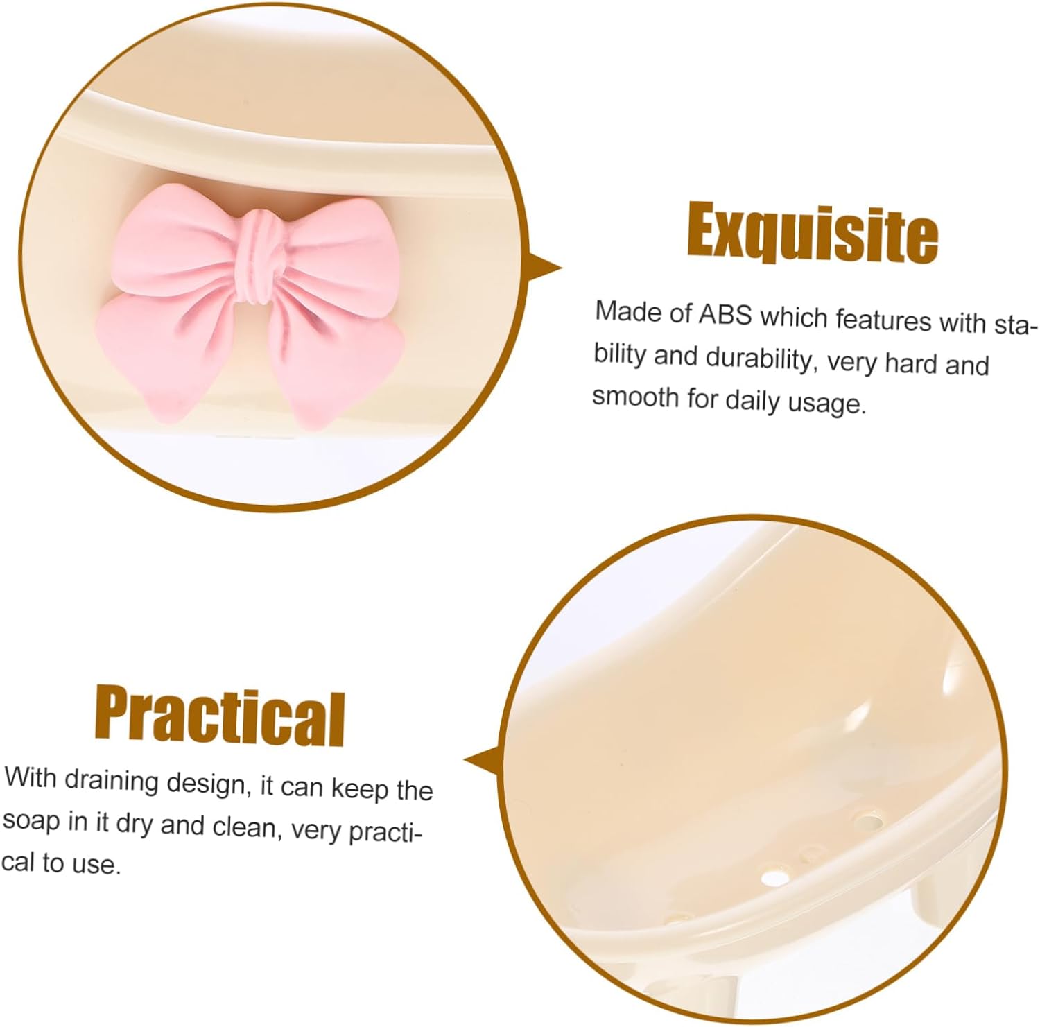 GLEAVI Self Draining Soap Holder for Shower