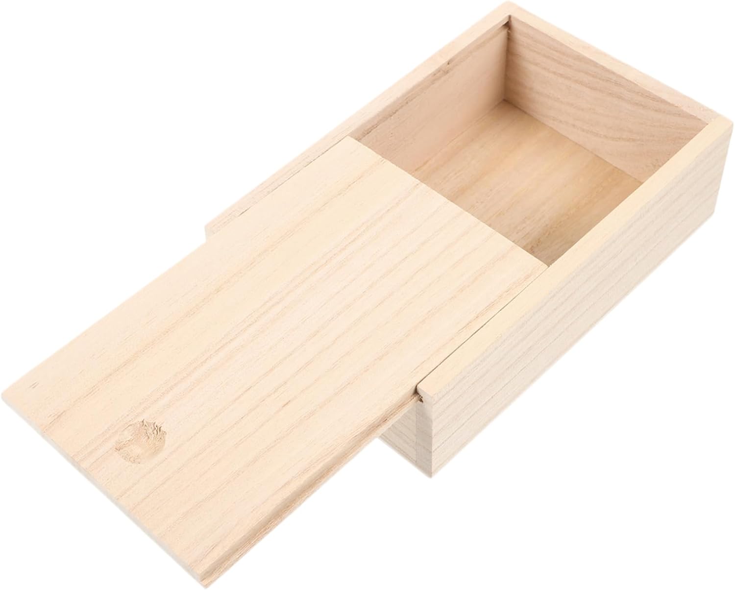 Long-Lasting Natural Paulownia Soap Dish with Lid for Bathroom 1