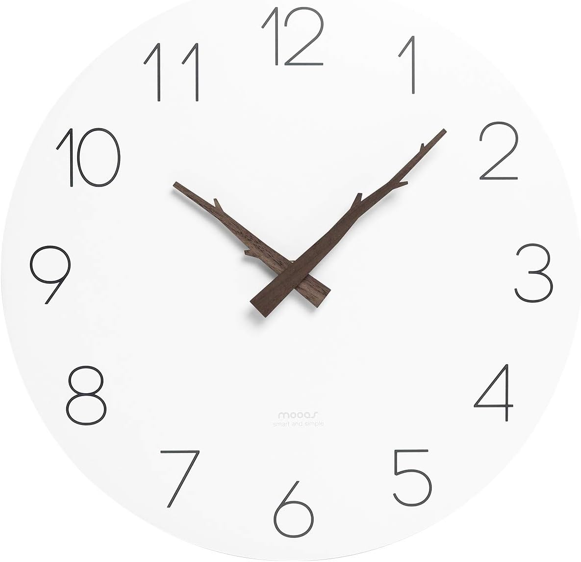 mooas Flatwood Twig Wall Clock