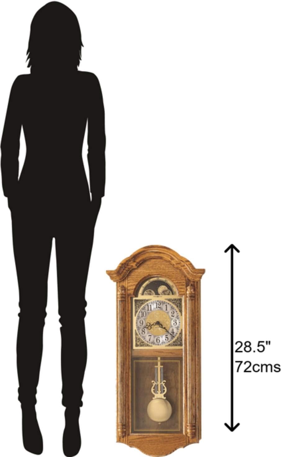 Howard Miller Clay Wall Clock II with Golden Pendulum 1