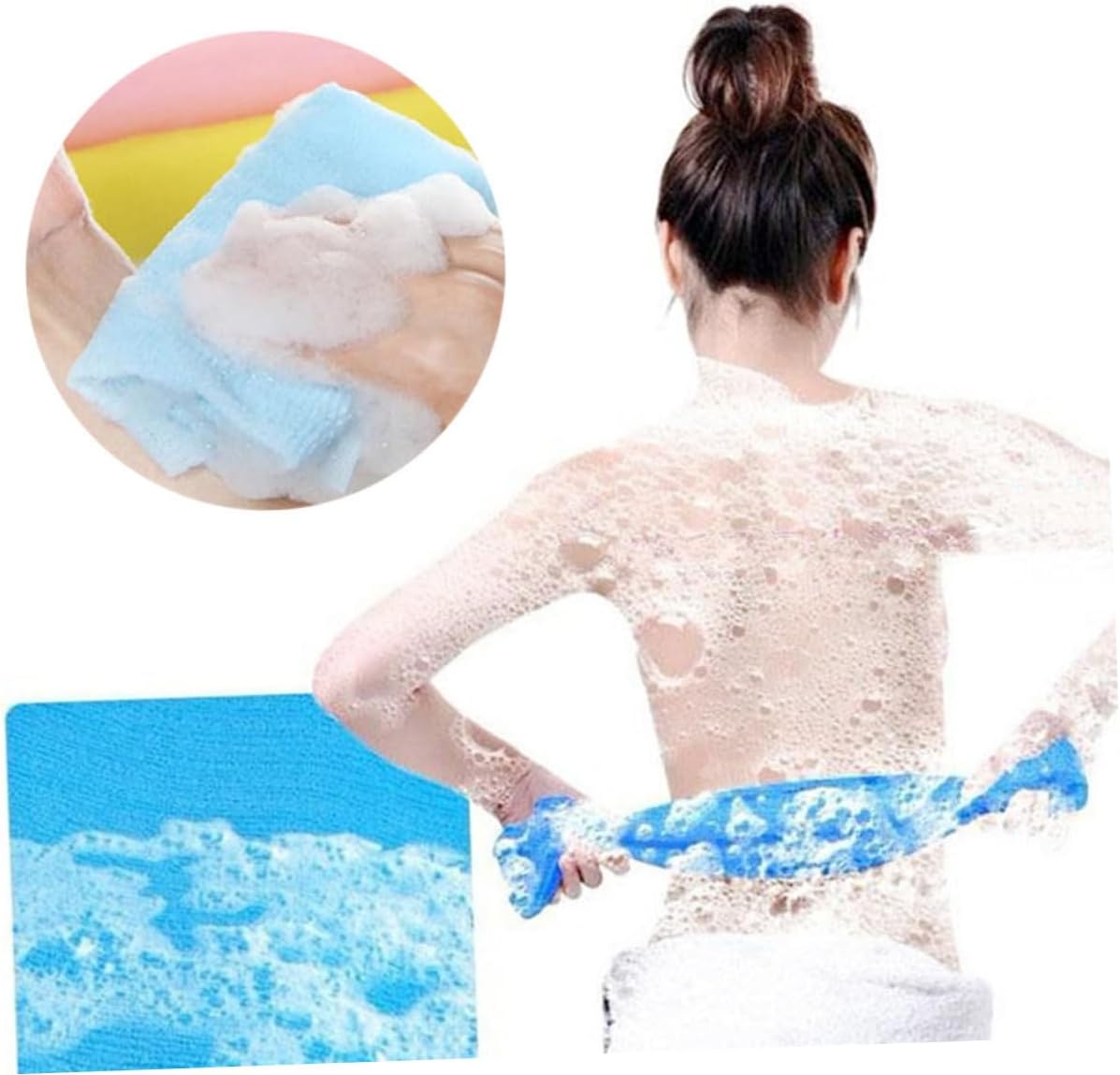 Long Nylon Exfoliating Towel for Men Women Boys Girls