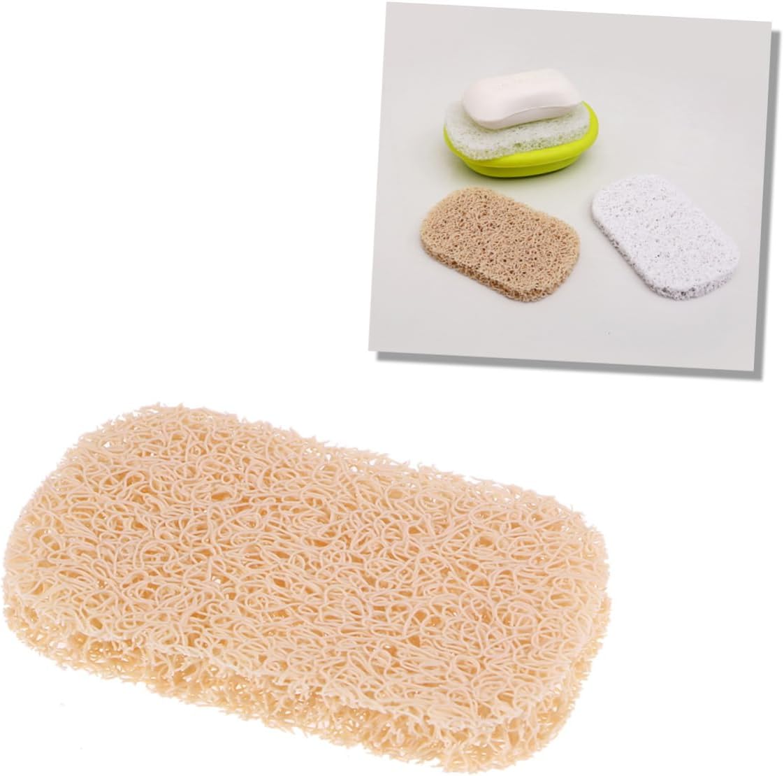 STOBAZA Non-Slip PVC Bar Soap Holder with Drainage