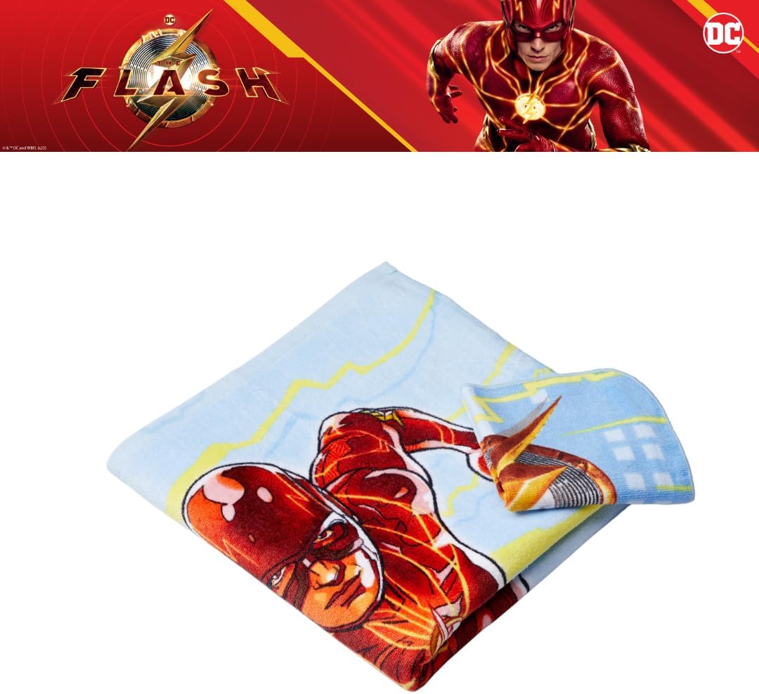 Franco The Flash Kids Bath Towel Set 2 Piece 50x25