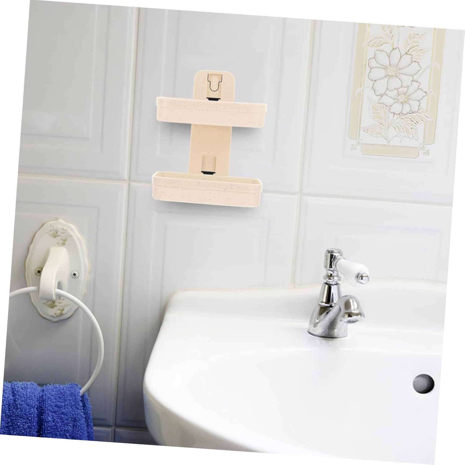 Alipis Double Layer Wall Mount Soap Holder for Bathroom