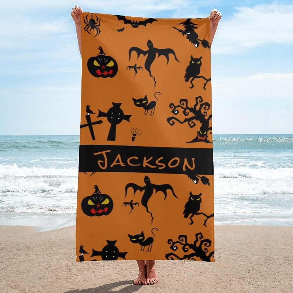 Custom Beach Towels with Name Personalized
