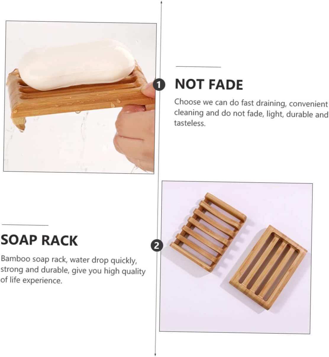 Sturdy Soap Rack with Natural Texture for Kitchen and Bath