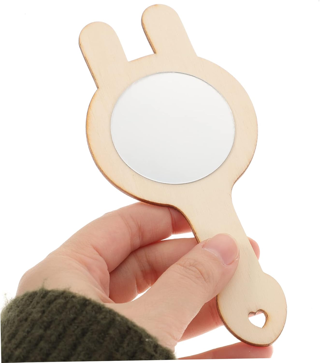 BESPORTBLE 10Pcs DIY Handheld Mirrors for Family Fun and Creative Crafts