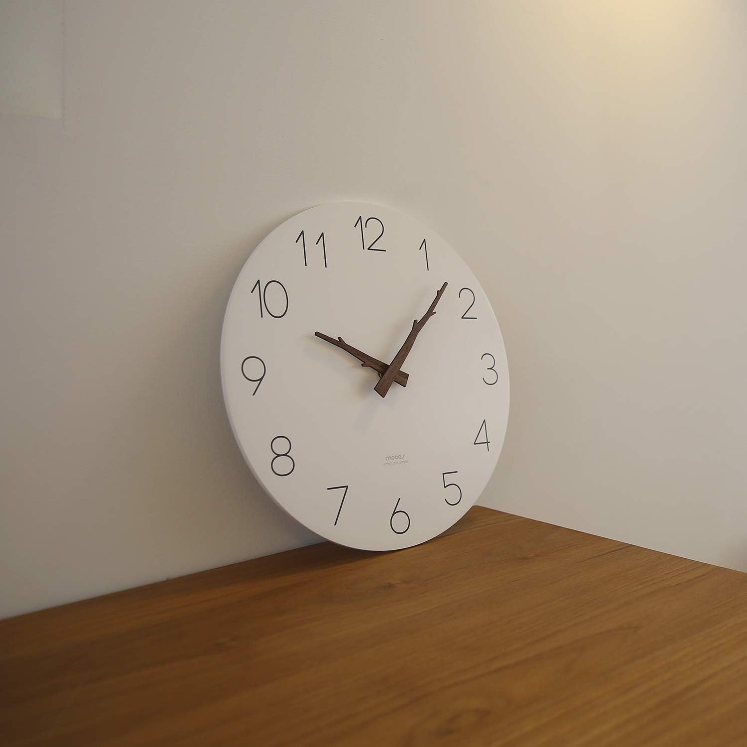 mooas Flatwood Twig Wall Clock