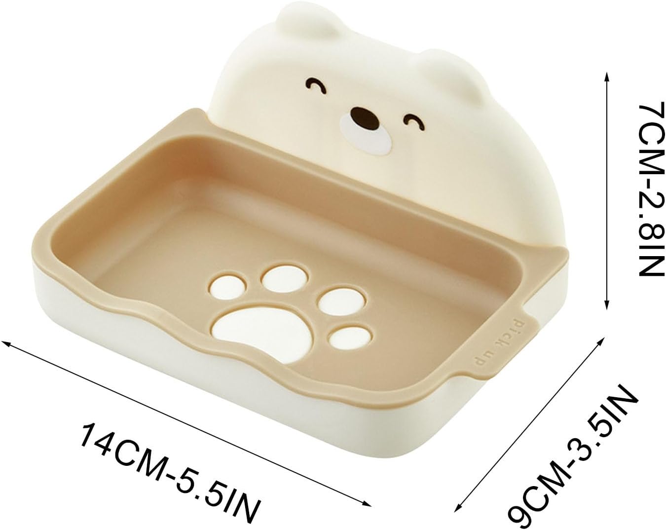 Durable 2 Layer Non Perforated Soap Holder for Shower Wall