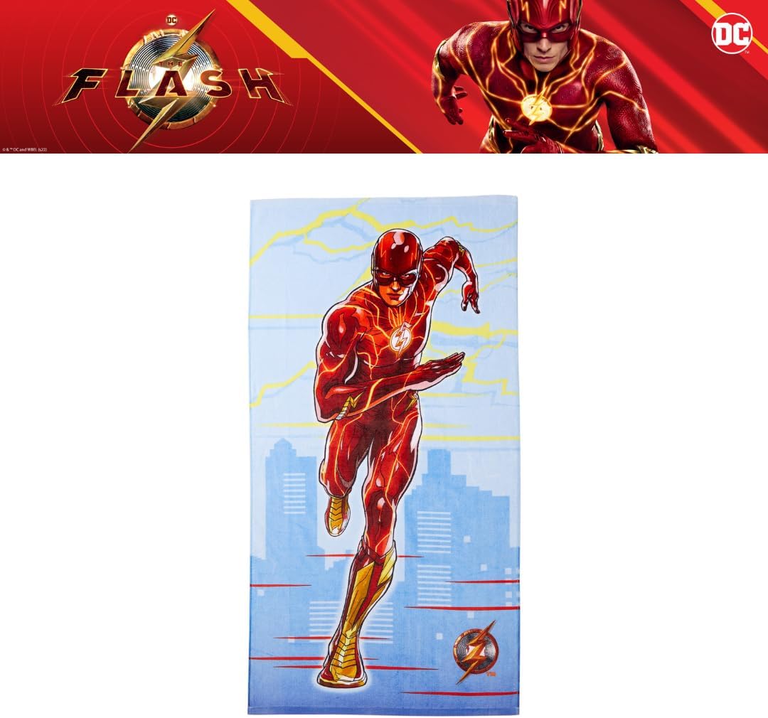 Franco The Flash Kids Bath Towel Set 2 Piece 50x25