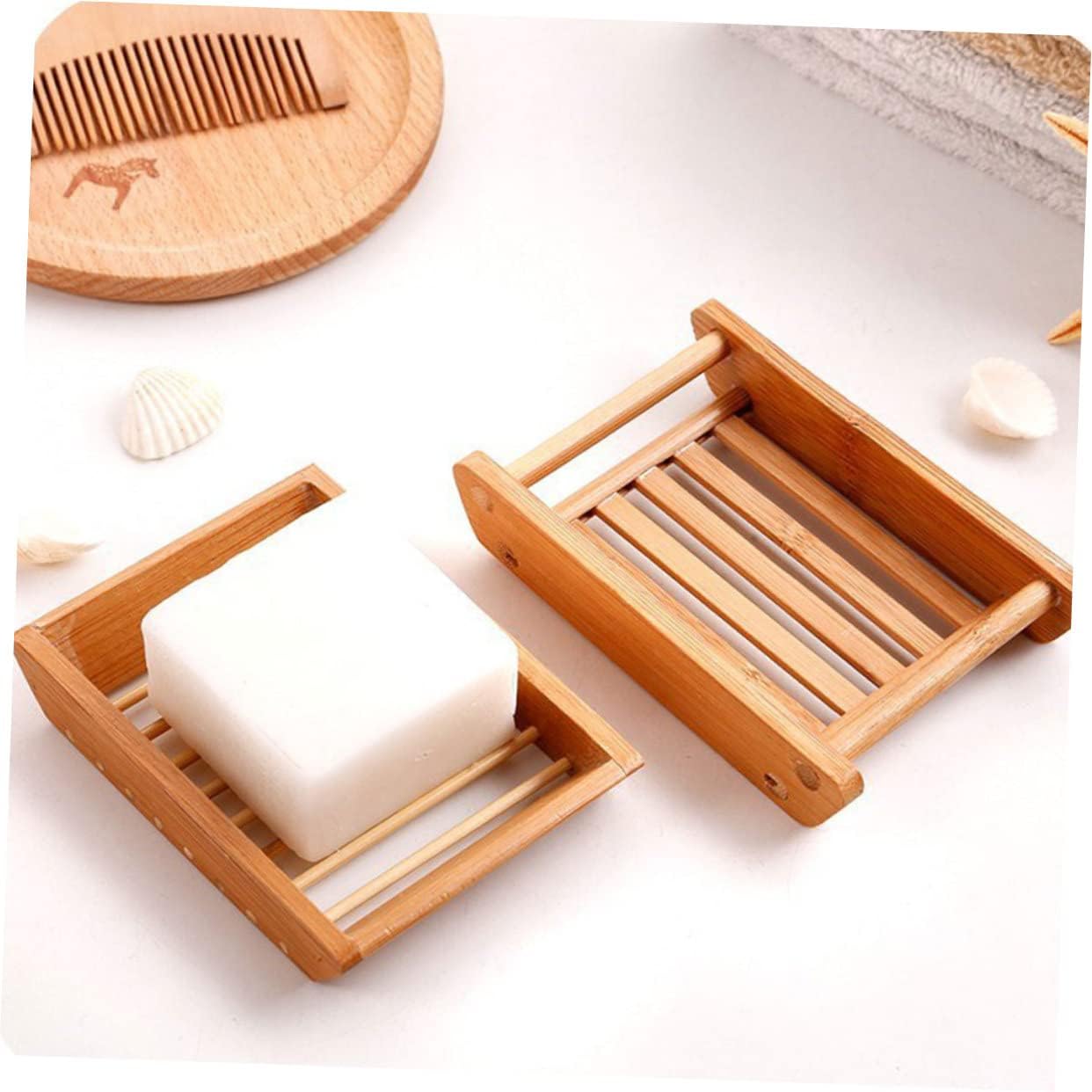 Retro Boat Shaped Wooden Soap Dish with Drainage