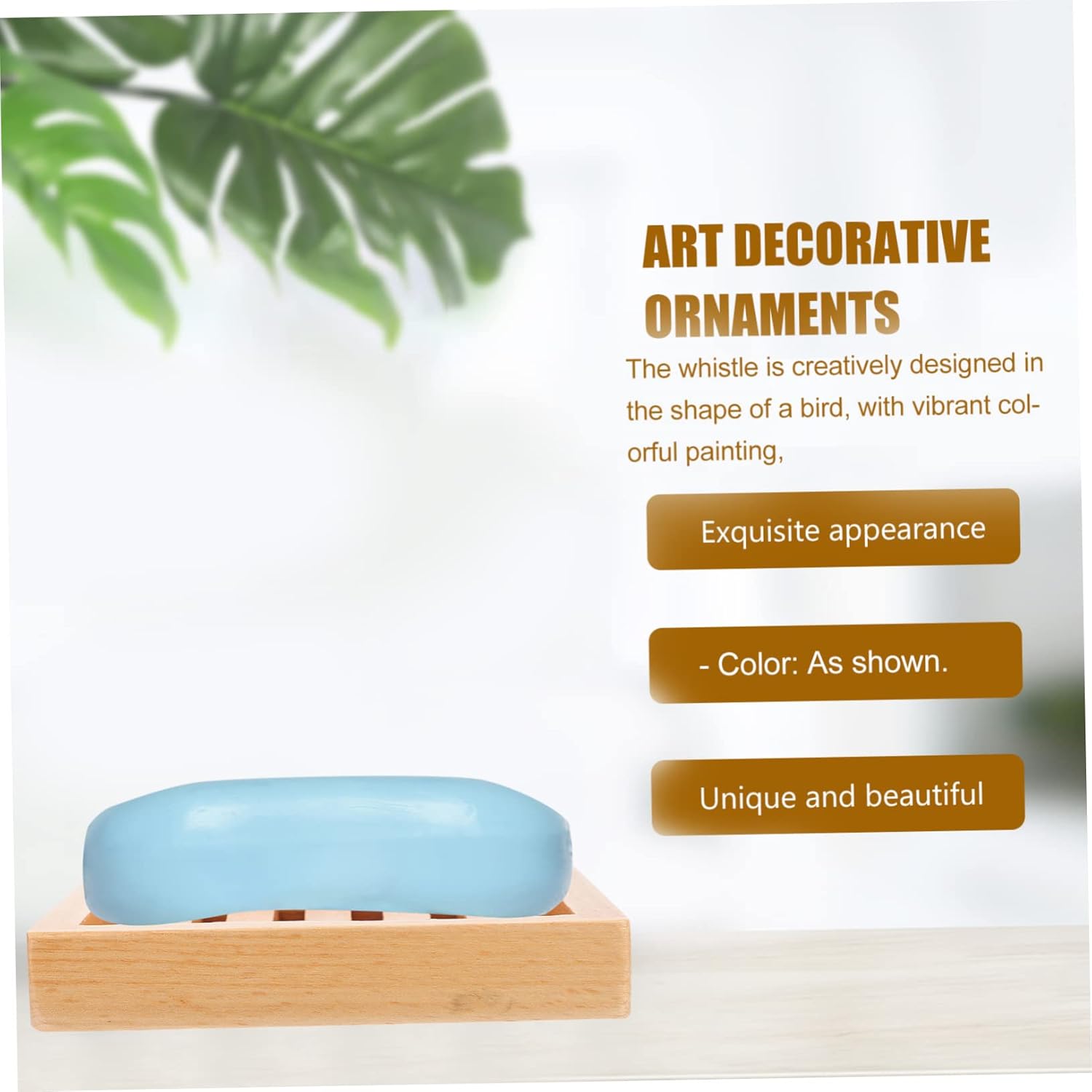LIFKOME Simple Beech Soap Dish with Drainage