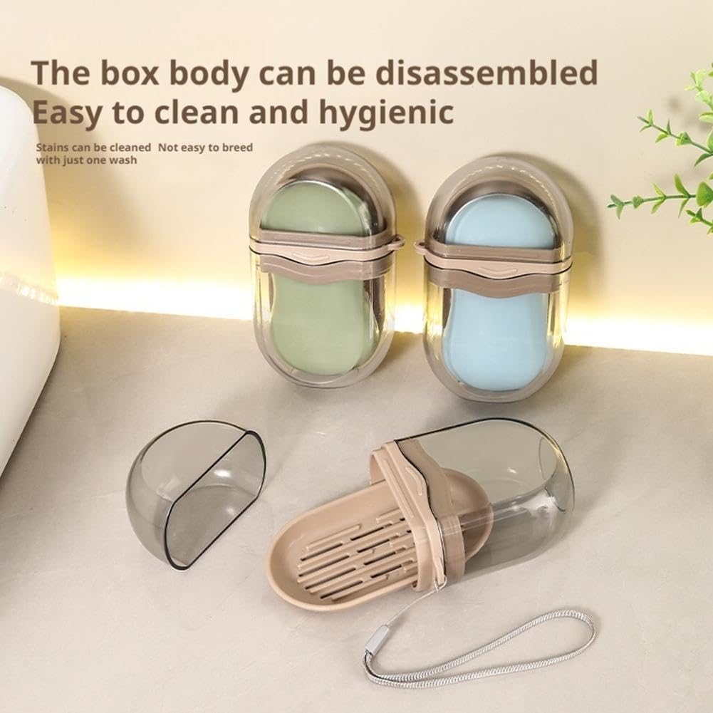 Leakproof Travel Soap Case with Drainage
