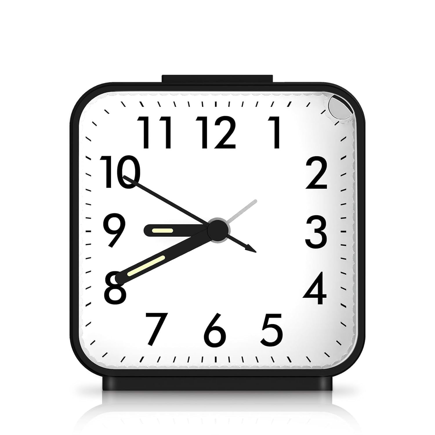 OQIMAX Quiet Alarm Clock with Night Light and Snooze Function