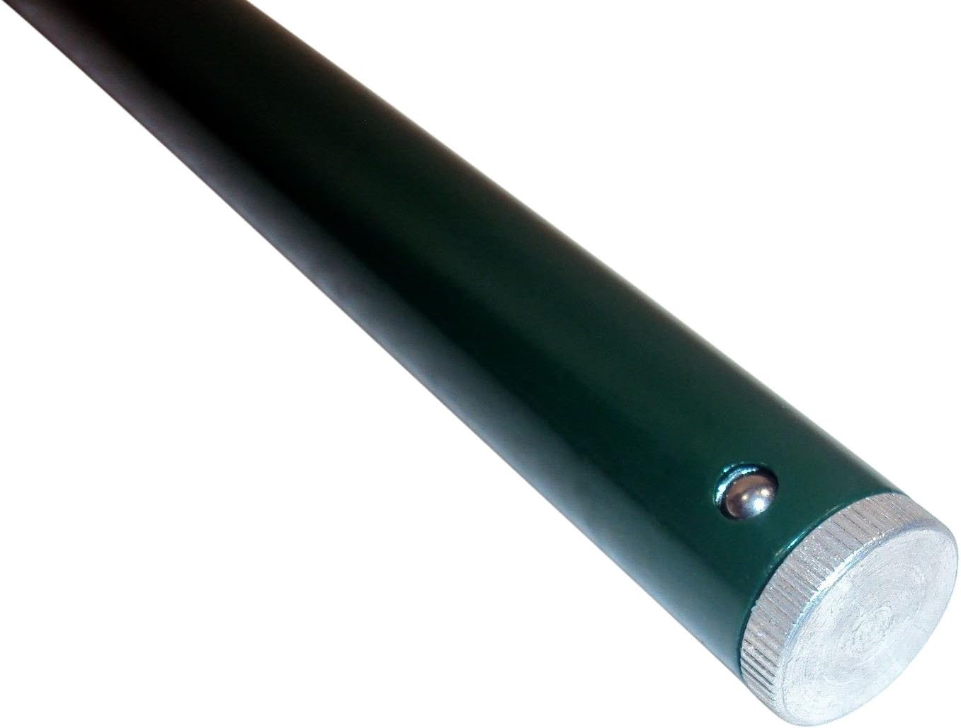 Forever Candles Set of 2 - Refillable Tapered Pillars with Elegant Green Finish