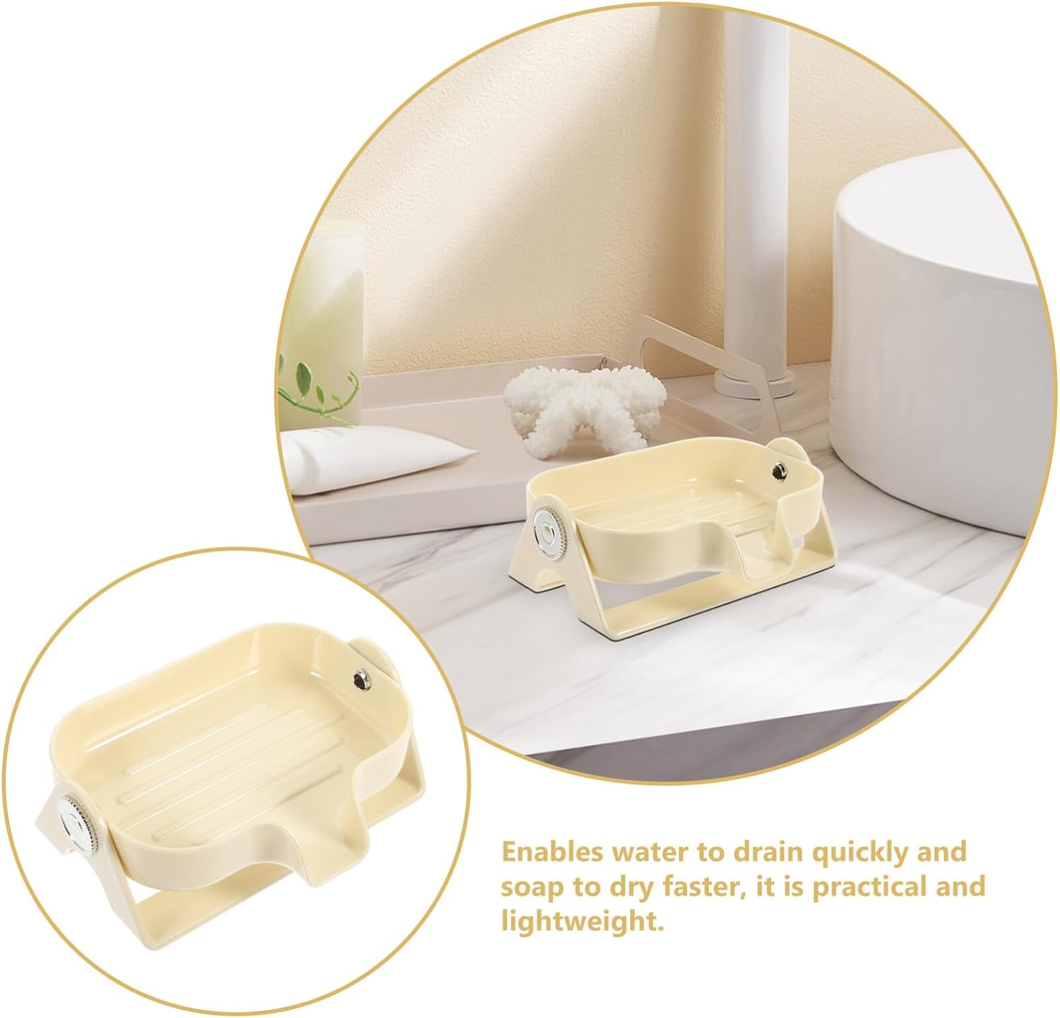Alipis Modern PP Soap Dish with Self-Draining Design 1