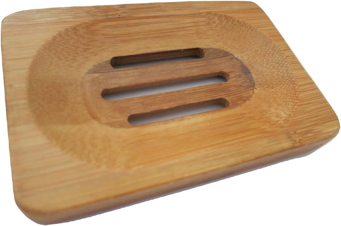 TrendyLuz Natural Wood Soap Tray Holder 1