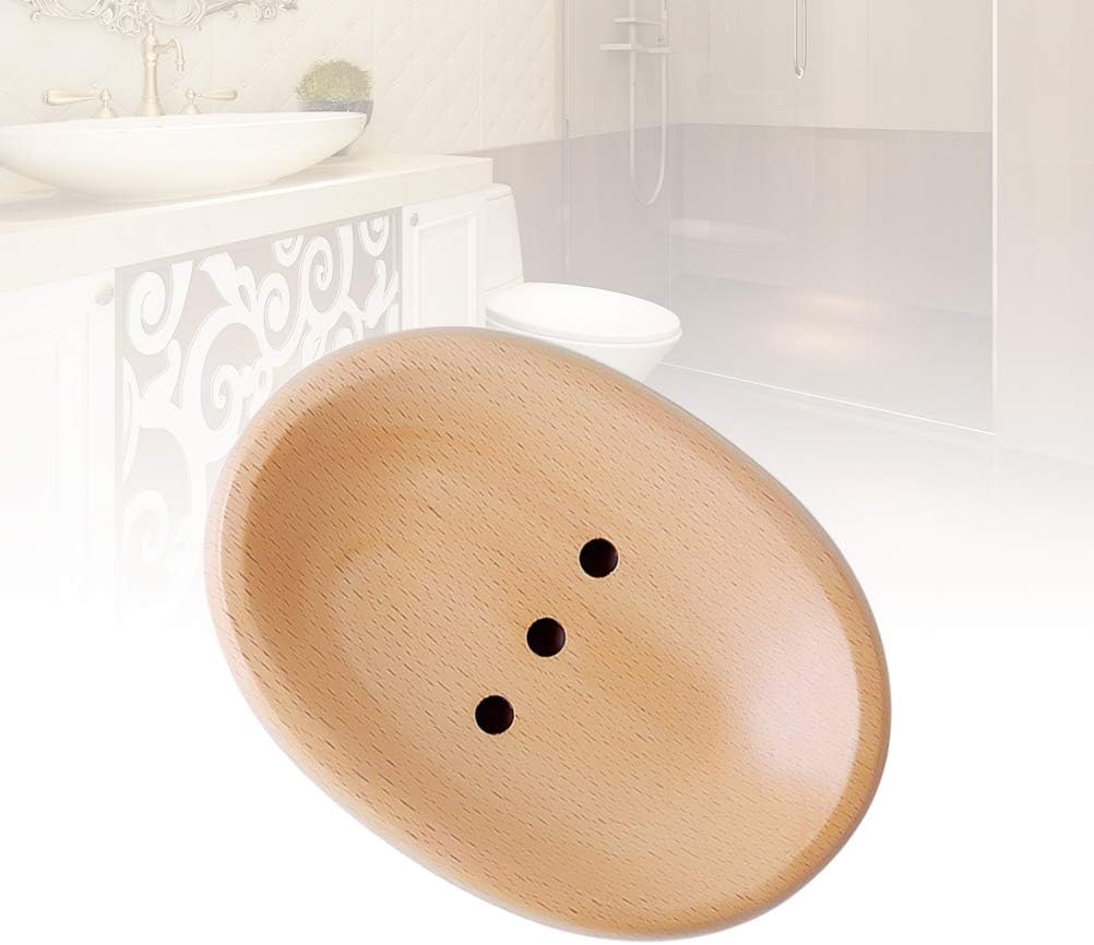 Cabilock Oval Soap Dish Holder for Bathroom
