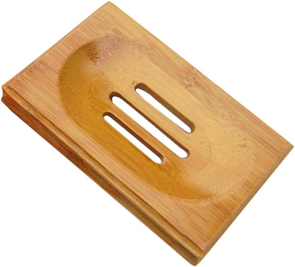 Bamboo Soap Dish Holder Keeps Soap Dry 1