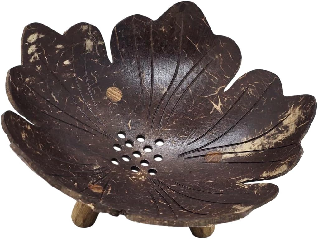 WitnyStore Thailand Coconut Shell Soap Dish Dispenser