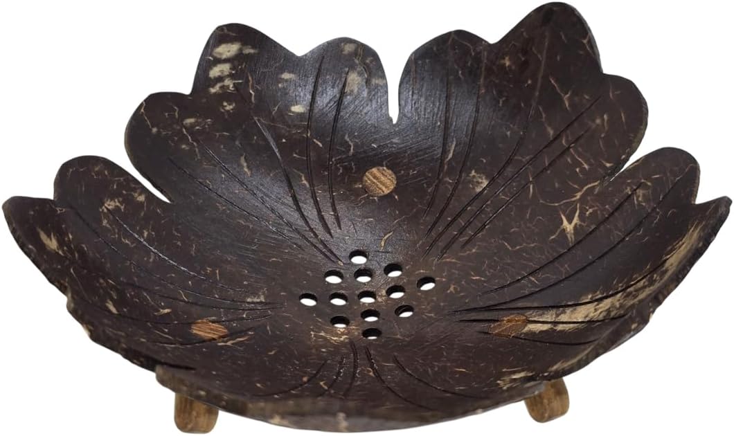 WitnyStore Thailand Coconut Shell Soap Dish Dispenser