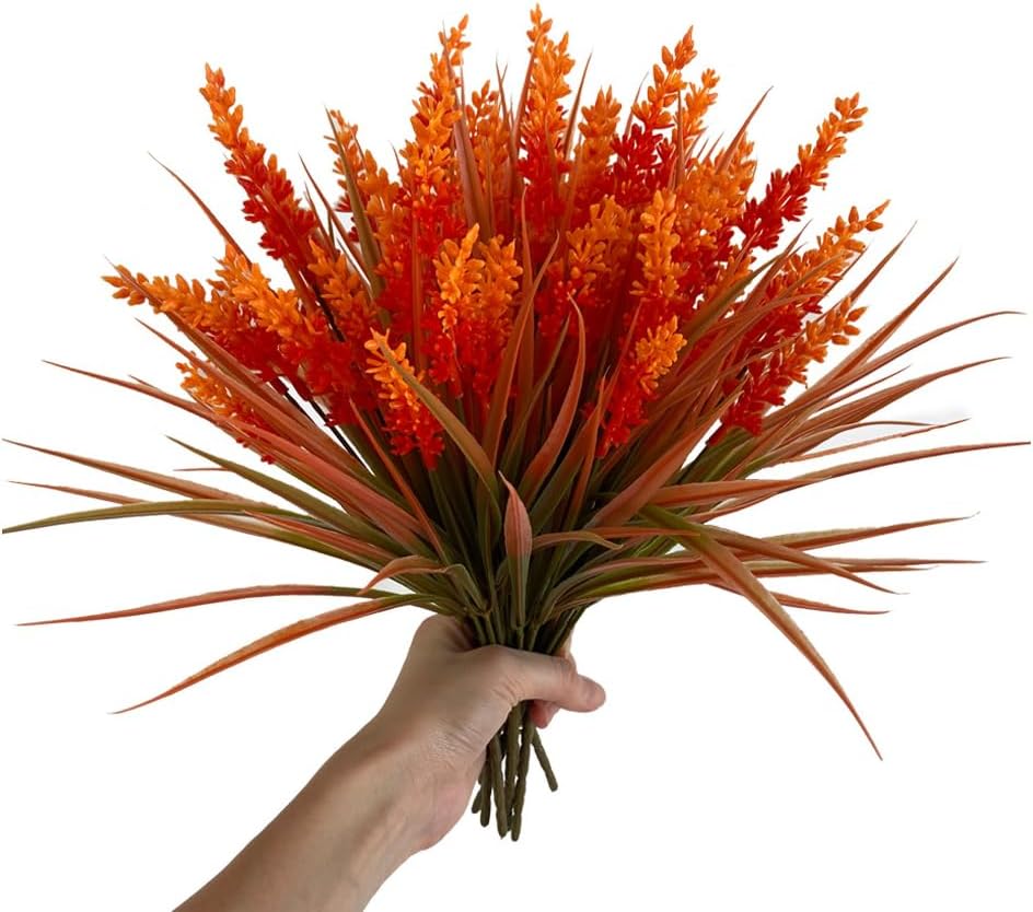 Shirfloral 10Pcs Artificial Lavender Bouquet for Fall Decor