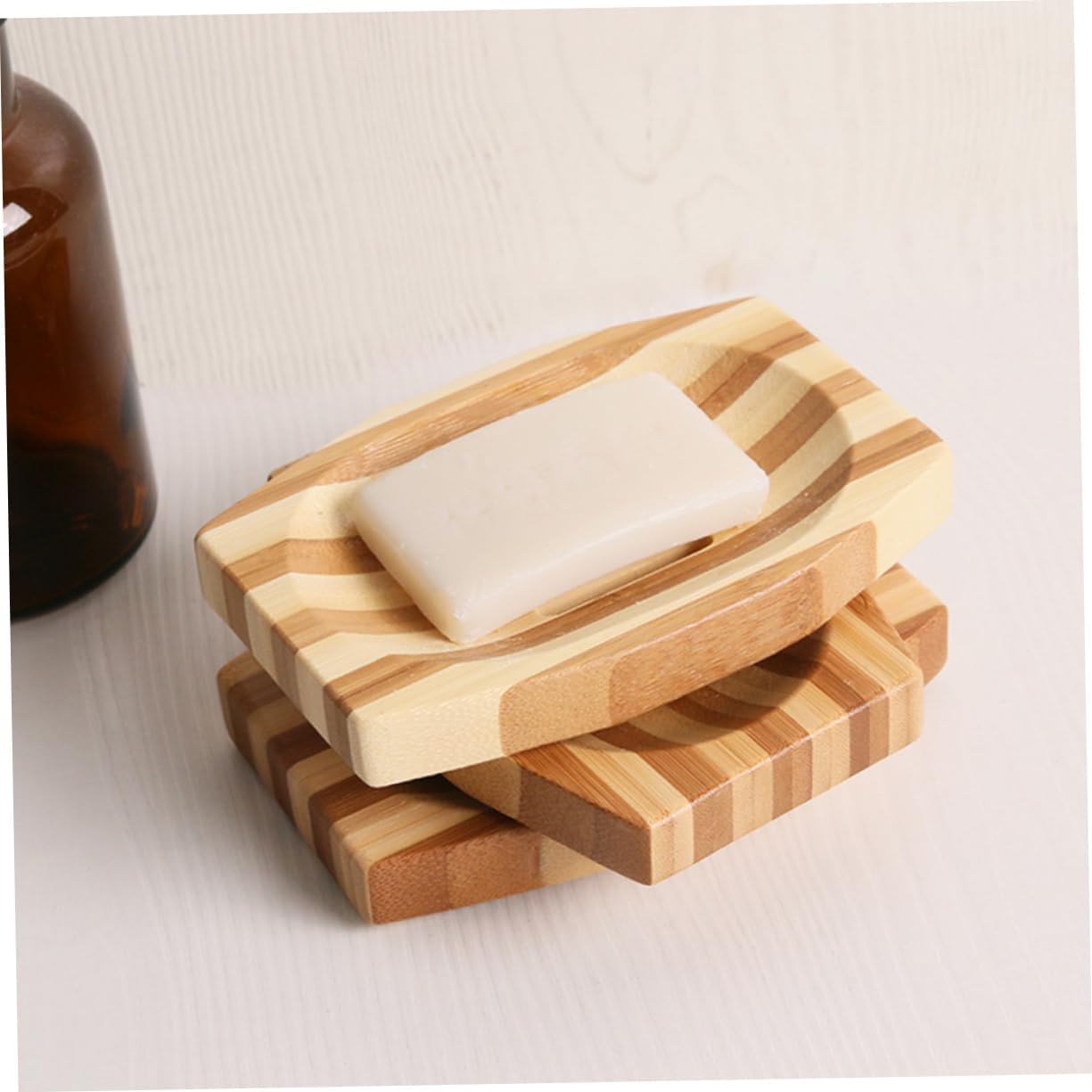 1pc Retro Soap Holder with Draining Design for Bathroom Kitchen