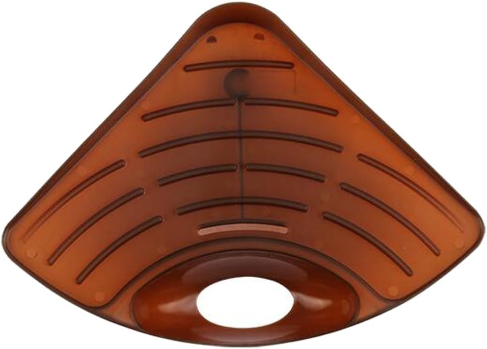 Stainless Steel Dish Cloth Rack with Suction Cups Brown