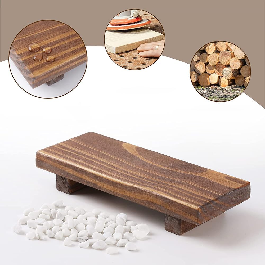 ccHuDE Wooden Soap Dish Tray with Farmhouse Style