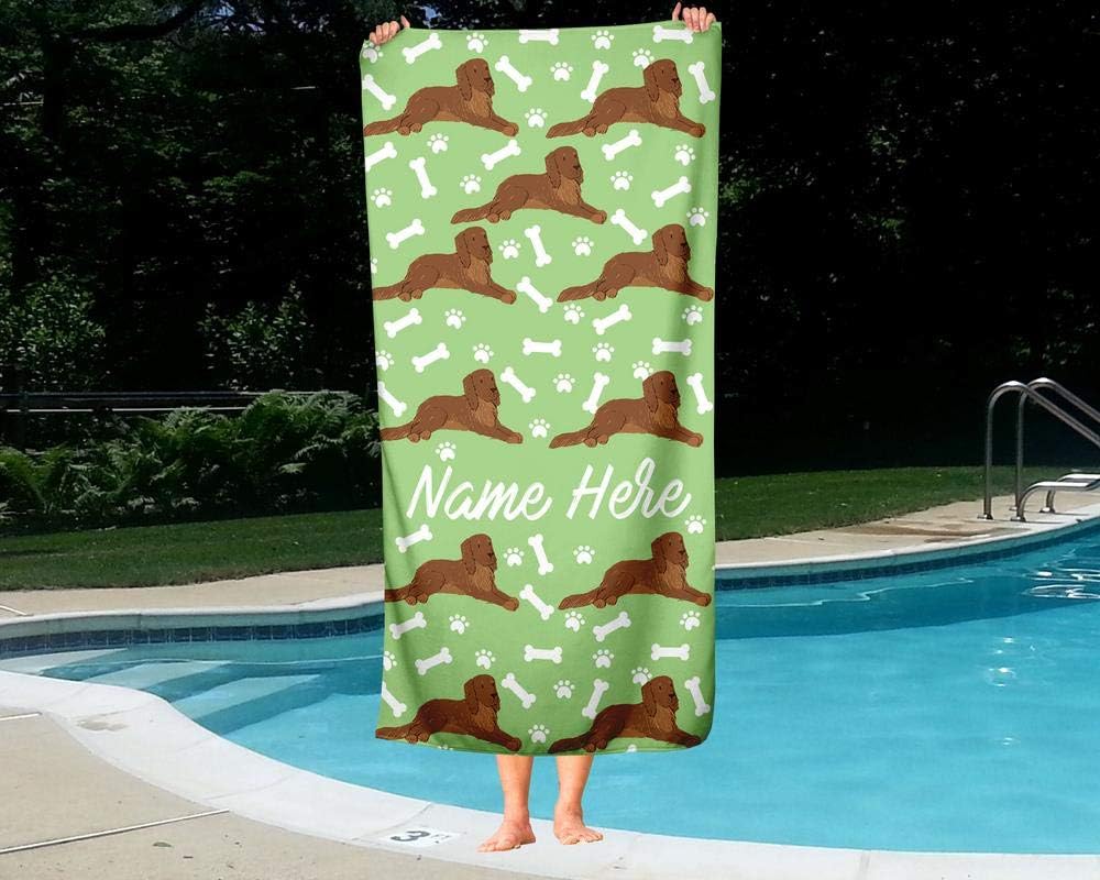 Personalized Pet Golden Retriever Towel for Kids