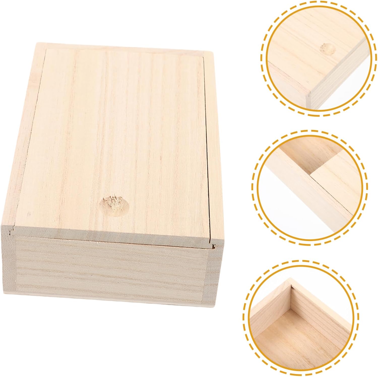 PRETYZOOM Wood Soap Dish with Pullout Lid