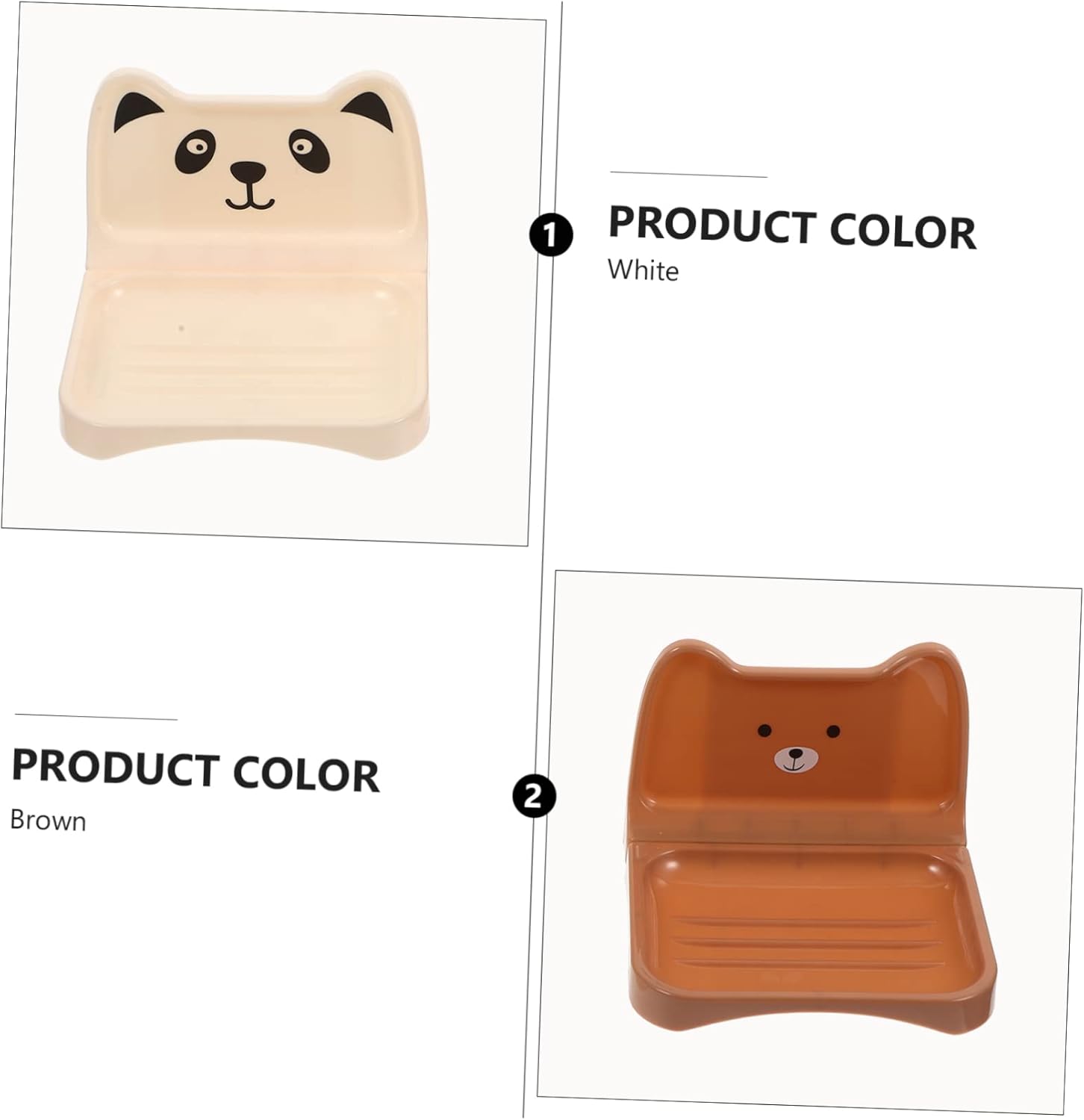 4pcs Wall-Mounted Soap Dish Quick Dry Holder