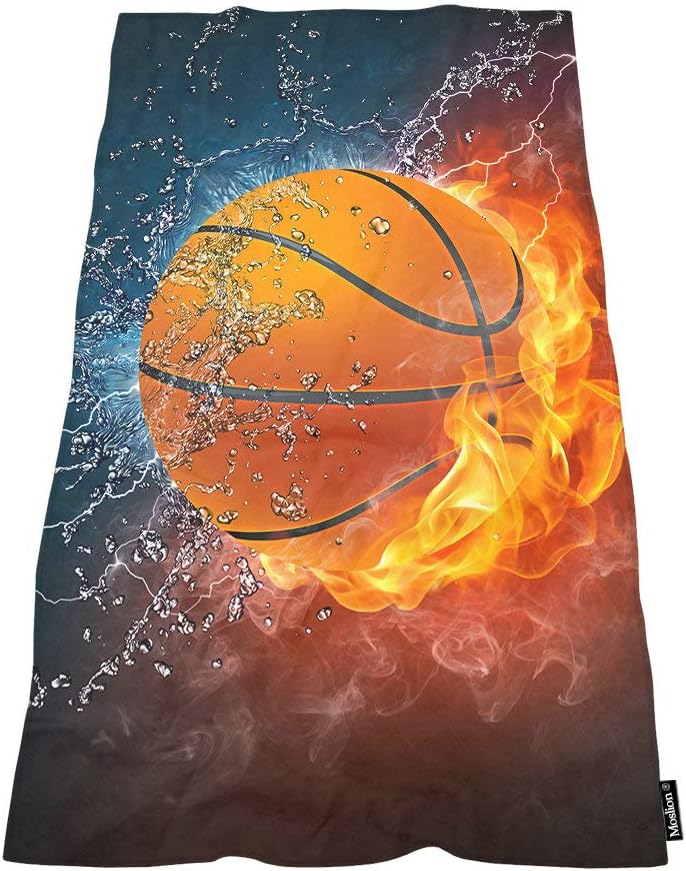 Moslion Soft Bath Towel for Home Beach Camping 64x32 Inches