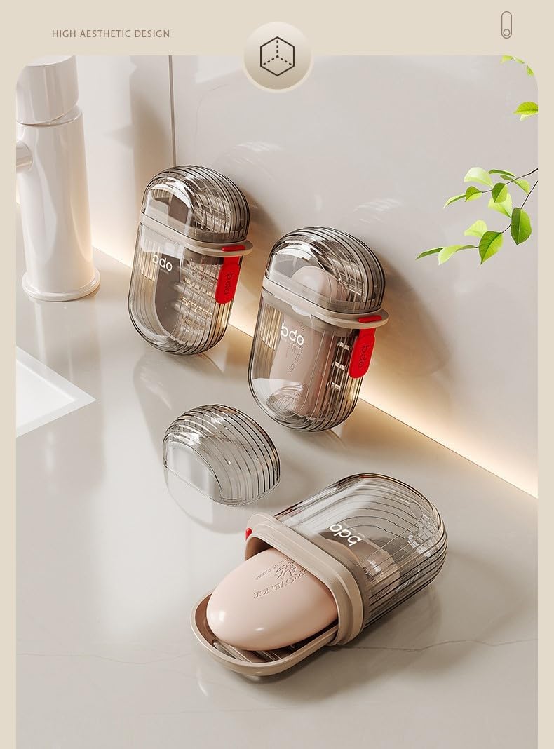 Travel Soap Box Holder Leakproof Plastic Bath Holder