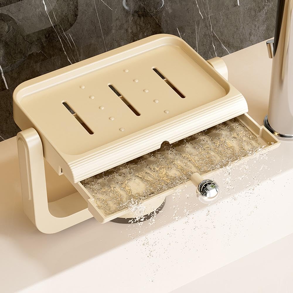 Rotatable Suction Cup Soap Dish - 360 Degree Swivel Holder