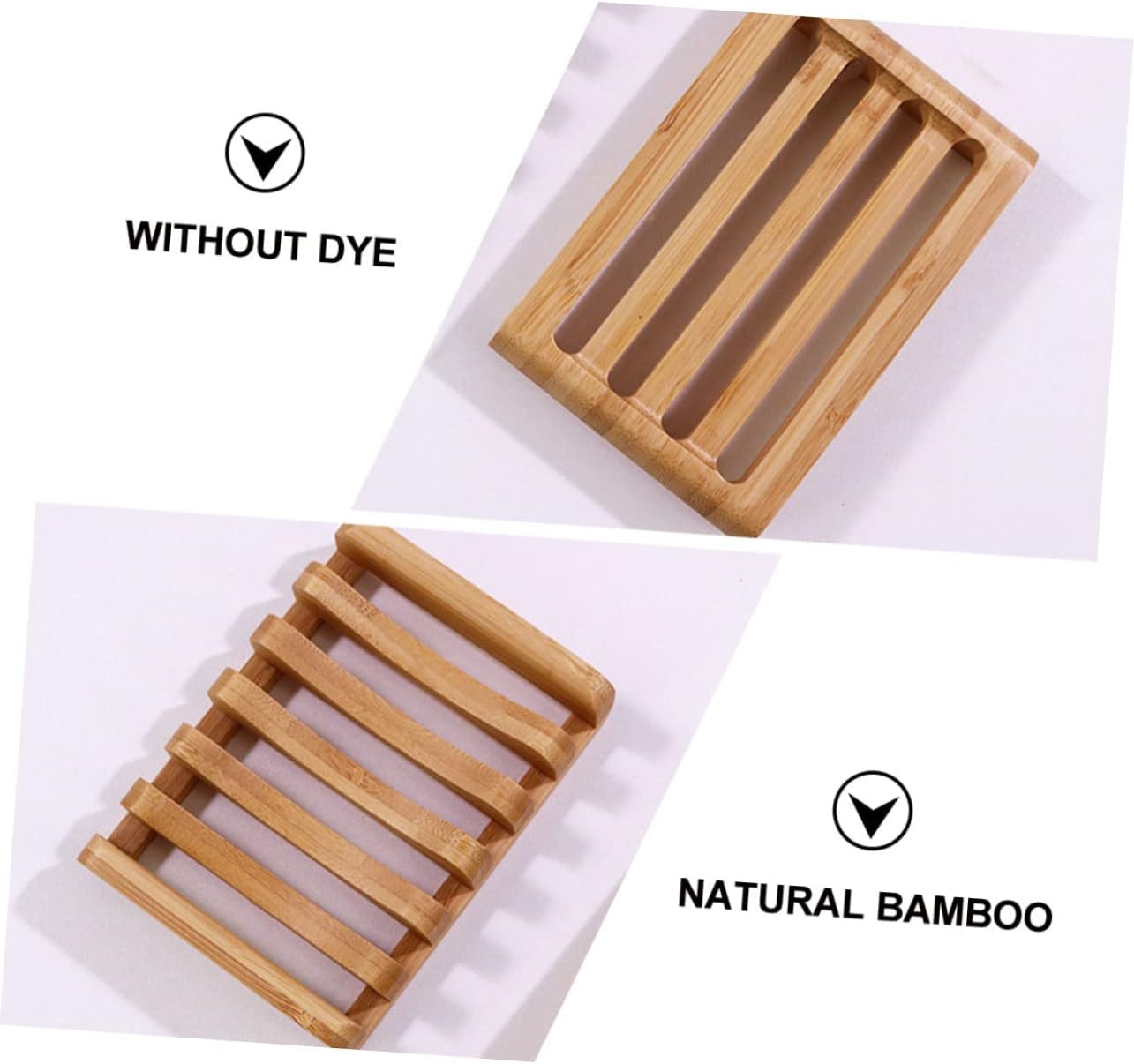 Stylish Bamboo Soap Holder with Drainage Tray