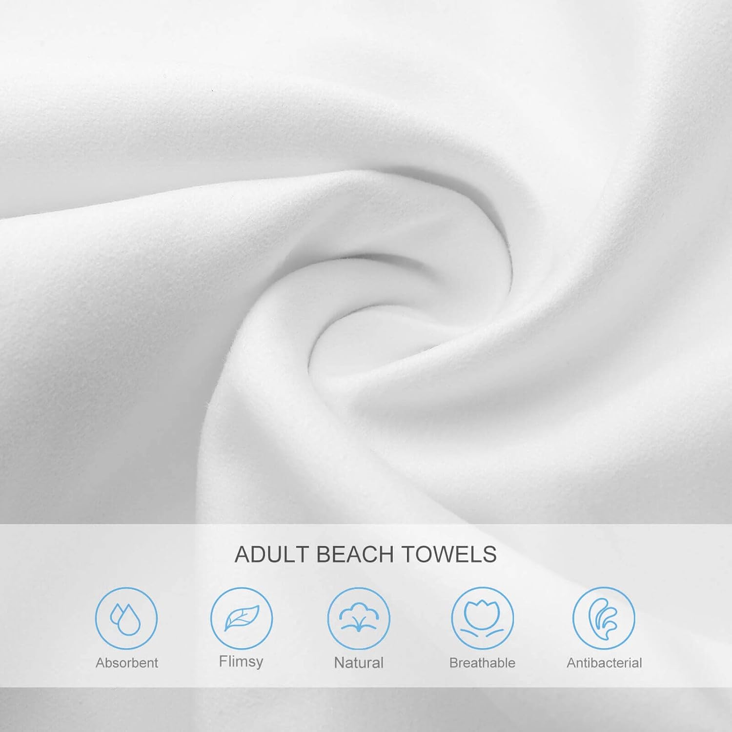 Quick Dry Oversize Bath Towel with Ocean Wave Starry Sky Design