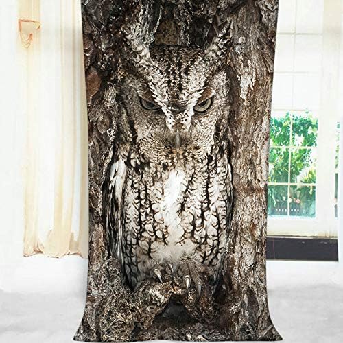 Soft Bath Towels Cool Camo Owl Design for Women Men Girls Boys