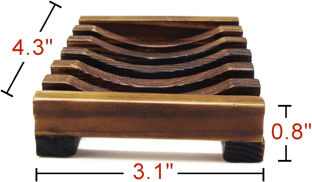Blue Handcart Rectangle Wooden Soap Holder 1