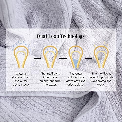 LUXOME Plush Performance Bath Towel Set