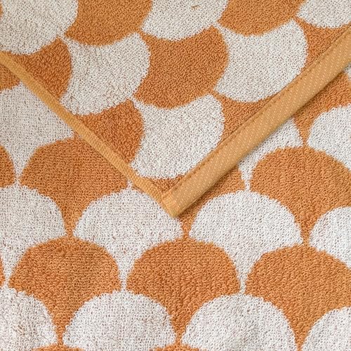 USTIDE Orange Leaf Hand Towels Set 2pcs 134x29inch