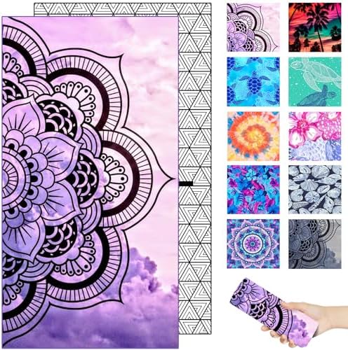 Margelife Microfiber Quick Dry Beach Towel - Oversized X-Large Travel Essential
