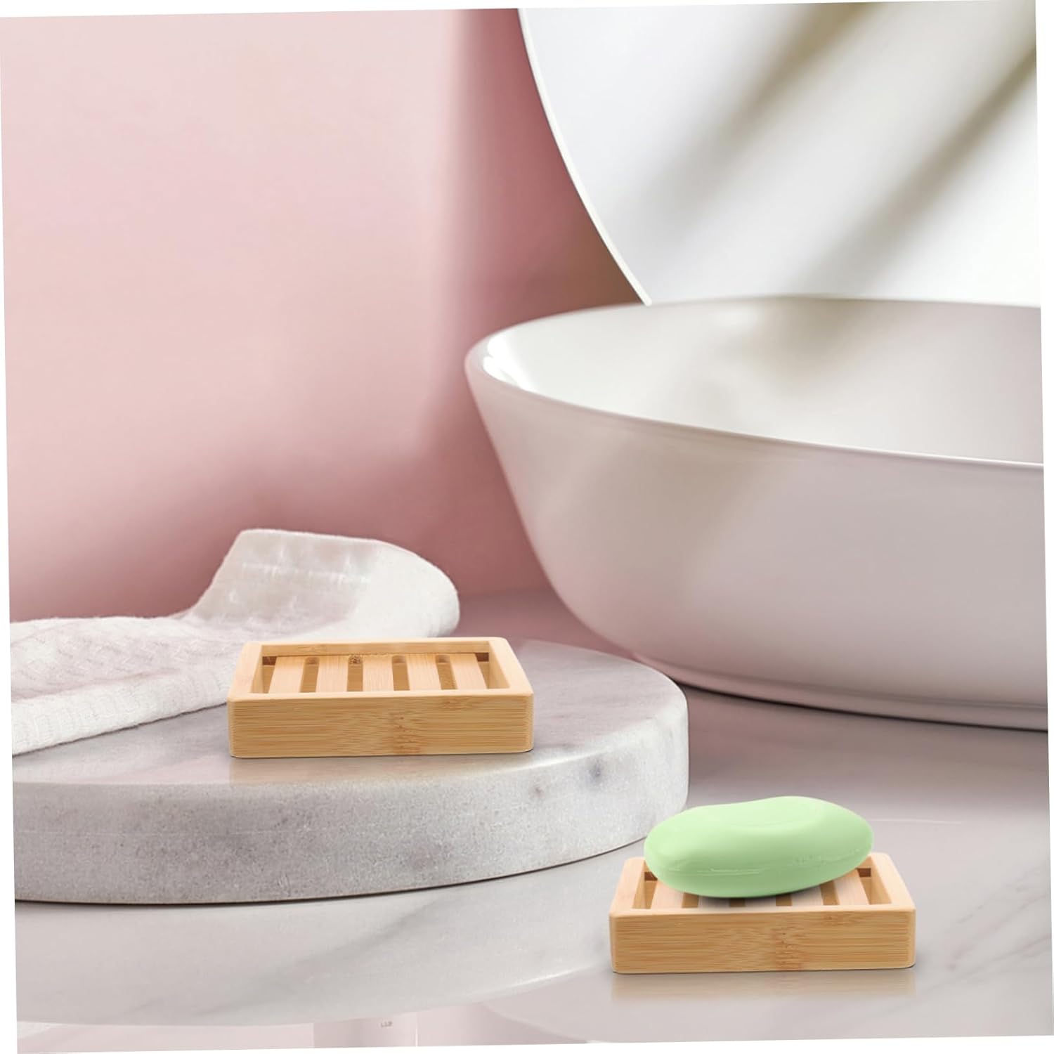 PRETYZOOM 1Pc Soap Draining Dish with 7 Drain Bars