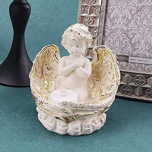 HongLianRiven Resin Angel Garden Statue for Home Decor