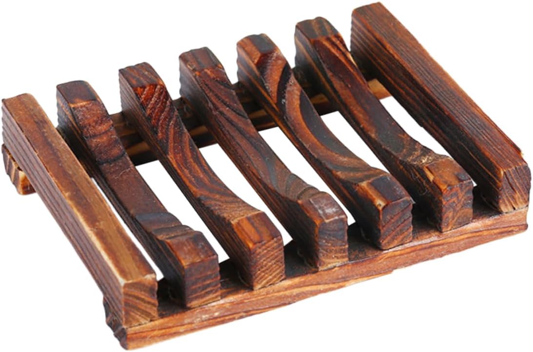 Stylish Wood Soap Holder with Drainage Design 1
