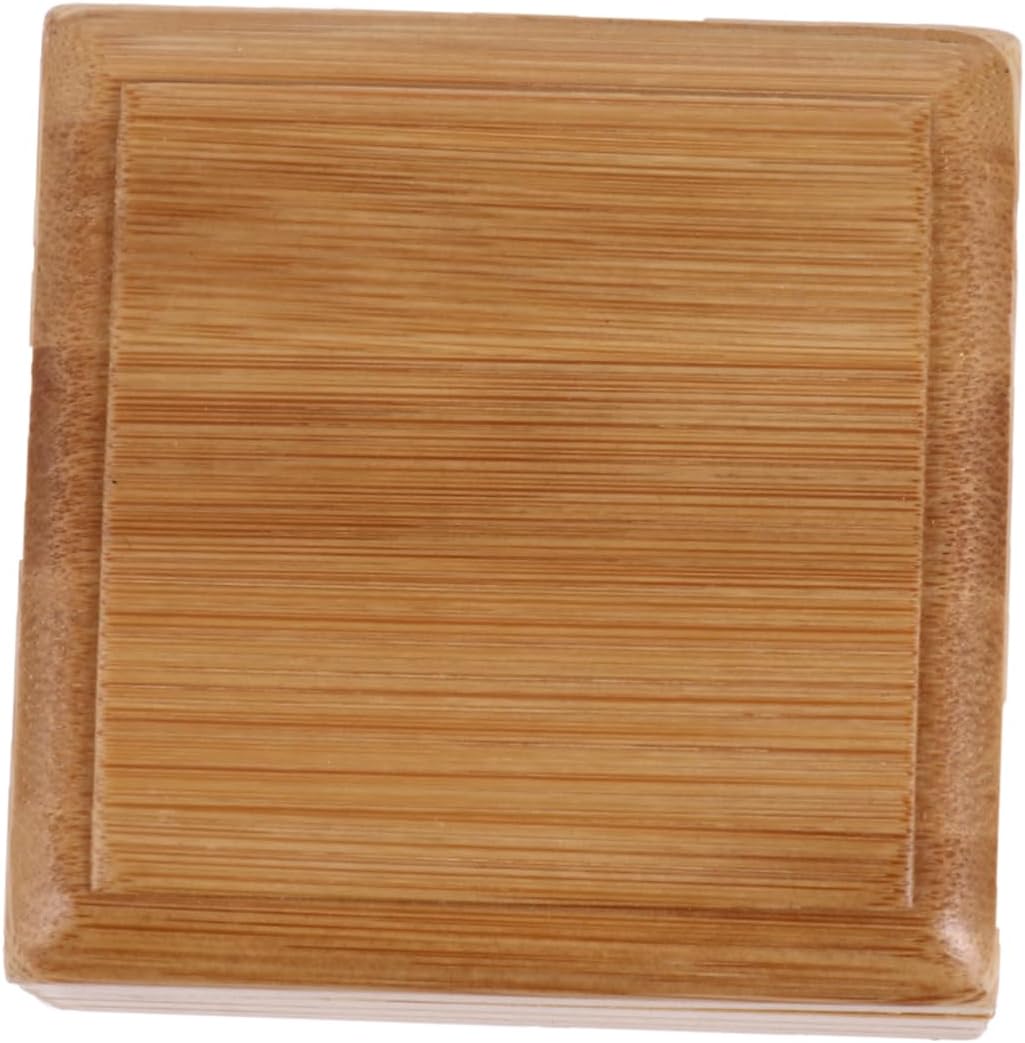 Cabilock Wood Soap Dish with Lid for Bathroom Sink