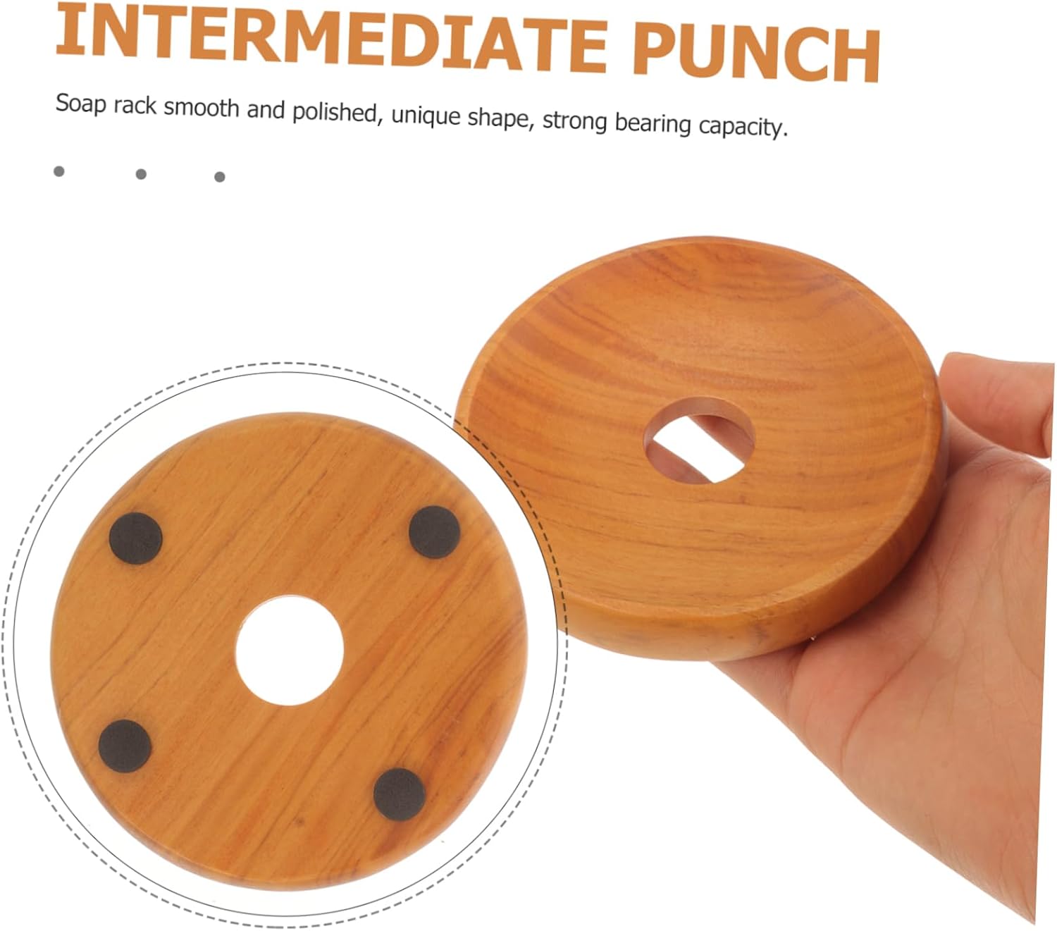 Wood Soap Holder Natural Bar Soap Dish