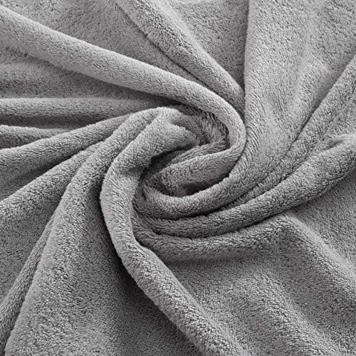 Personalized Grey Towel Set with Custom Embroidery