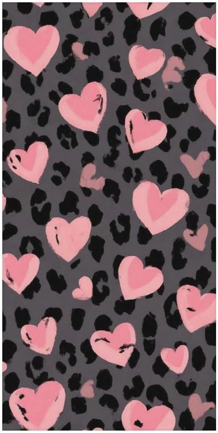4SEE Super Soft Leopard Print Beach Towel - Dark Gray Black