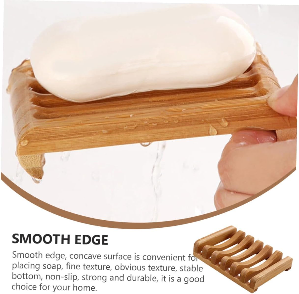 PRETYZOOM 2Pcs Stylish Soap Dish with Drainage 1